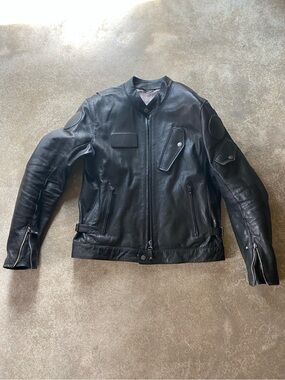 Spidi Fandango Leather Motorcycle Biker Jacket